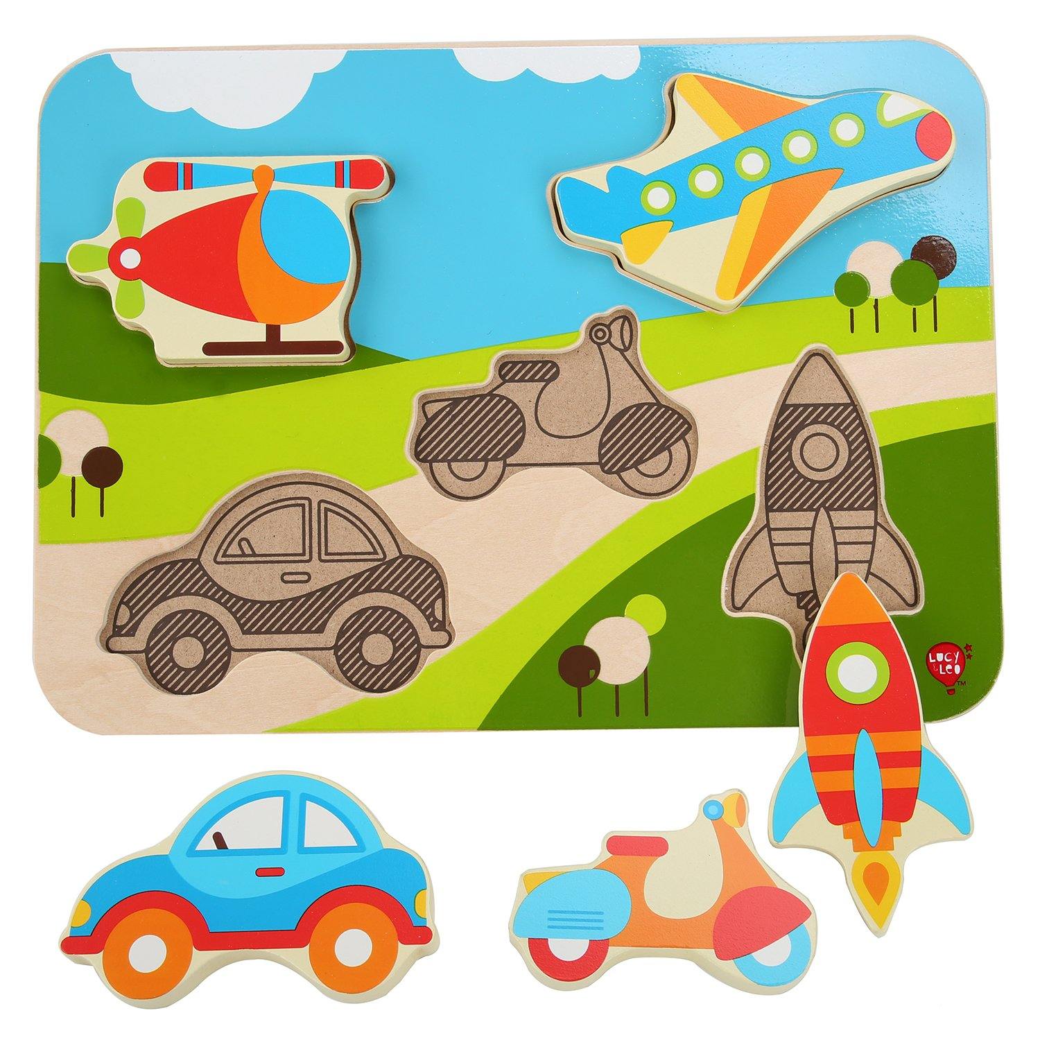Wooden toy puzzle - Vehicles