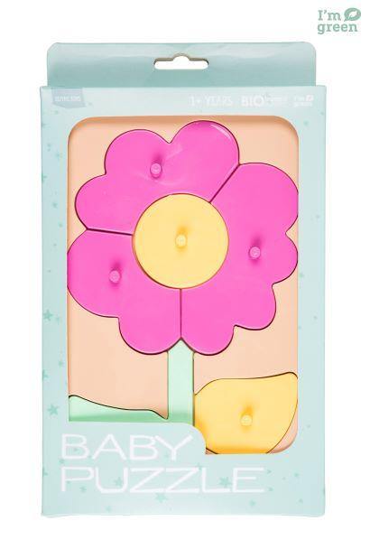 Bioplastic toys - Baby puzzle flower educational toy.