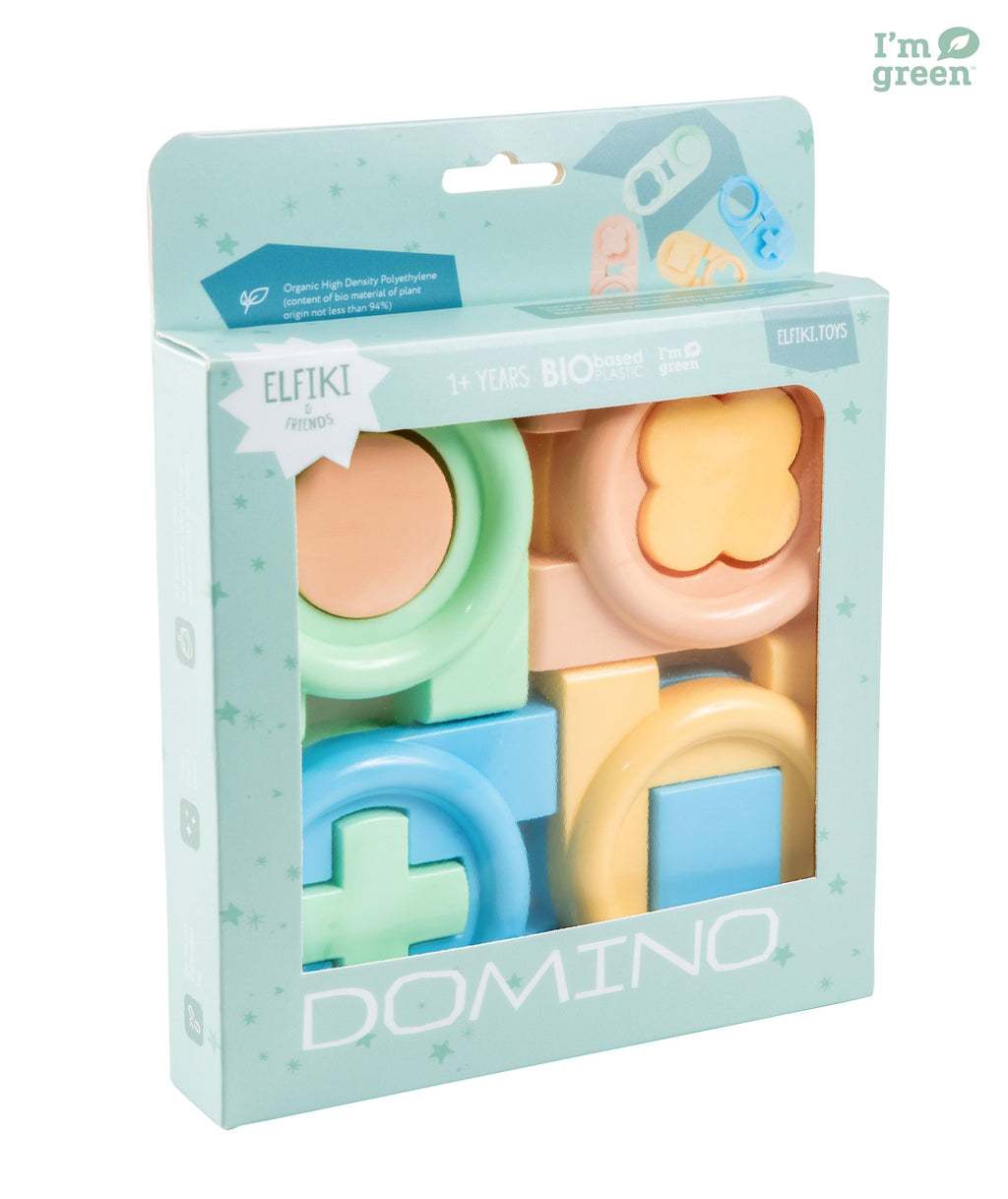 Bioplastic toys - Toddler puzzle domino.