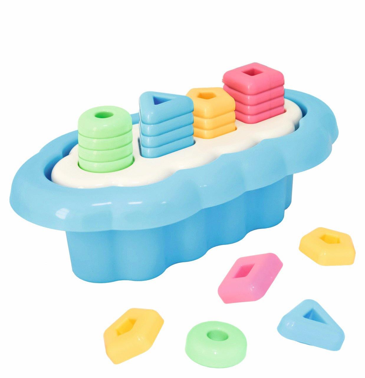 Bioplastic toys - 20 piece giant stacking toy.