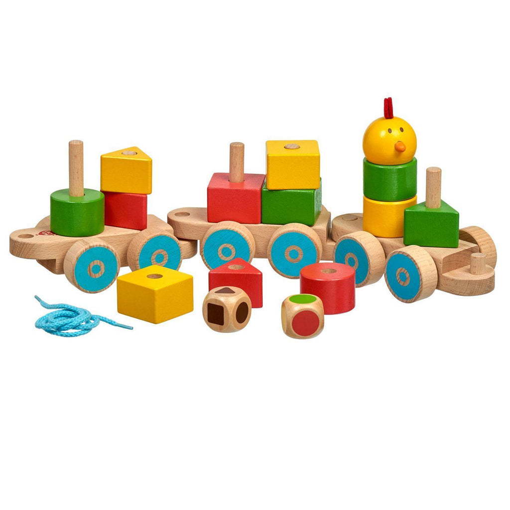 Wooden little chick train - Educational toy