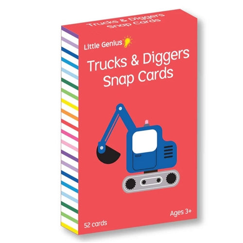 Little Genius Aussie Trucks & Diggers Snap Cards