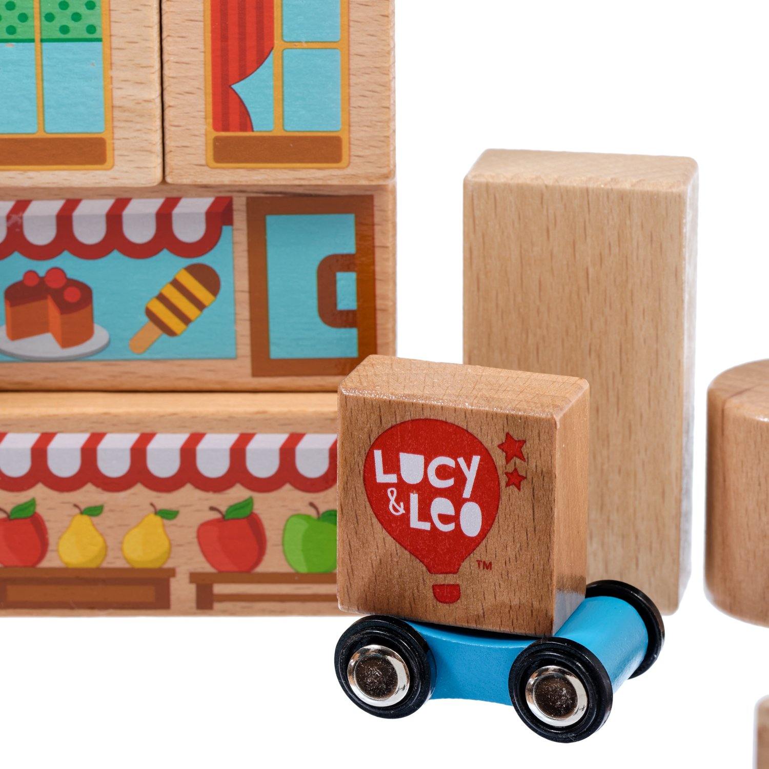 Mixed blocks - 25 piece wooden toy set