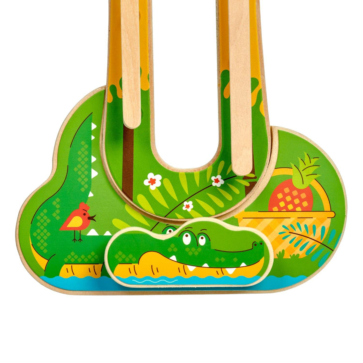 Sly monkey - wooden wall toy