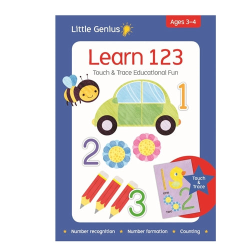 Little Genius Giant Flash Card 123 - Touch and Trace