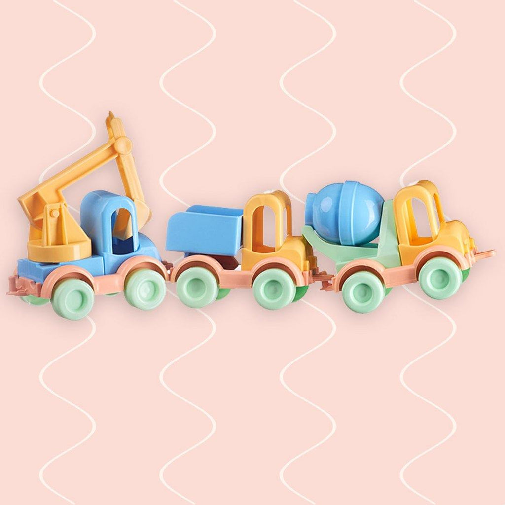 Bioplastic toys - 3 piece vehicle set.
