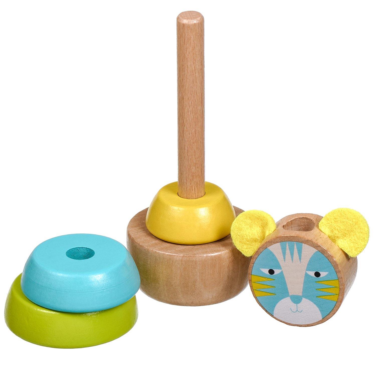 Cat stacker - educational wooden toy