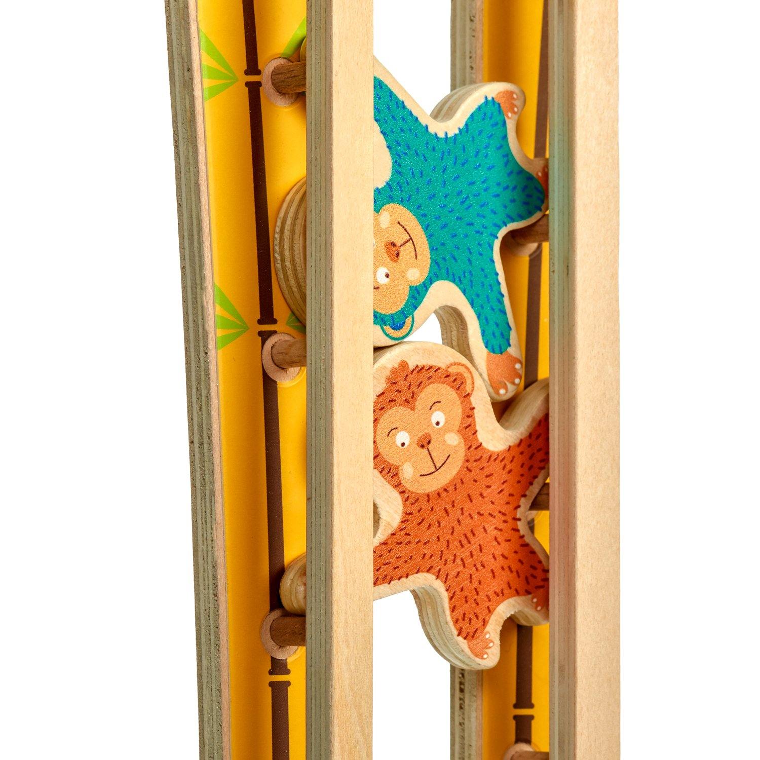 Sly monkey - wooden wall toy