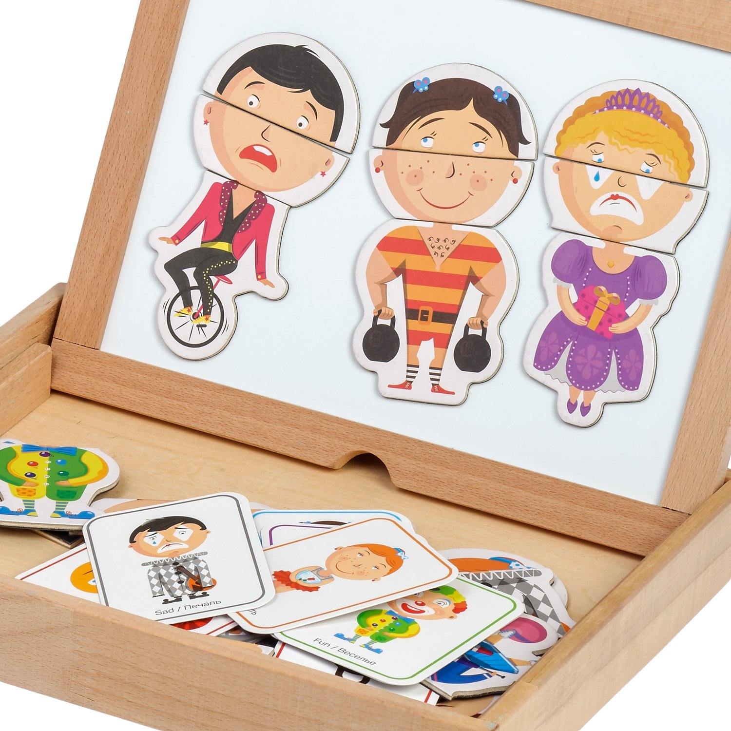 Circus emotions - 2 in 1 chalk and white board.