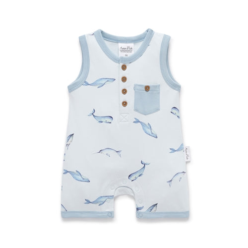 Under the Sea Henley Romper