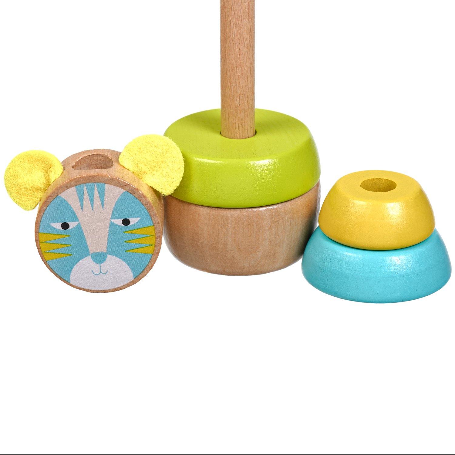 Cat stacker - educational wooden toy