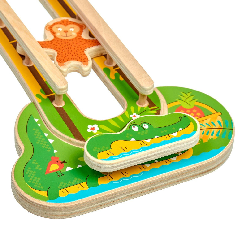 Sly monkey - wooden wall toy