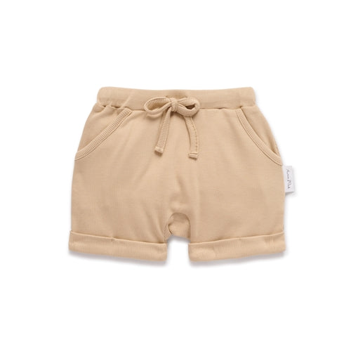 Almond Rib Harem Shorts