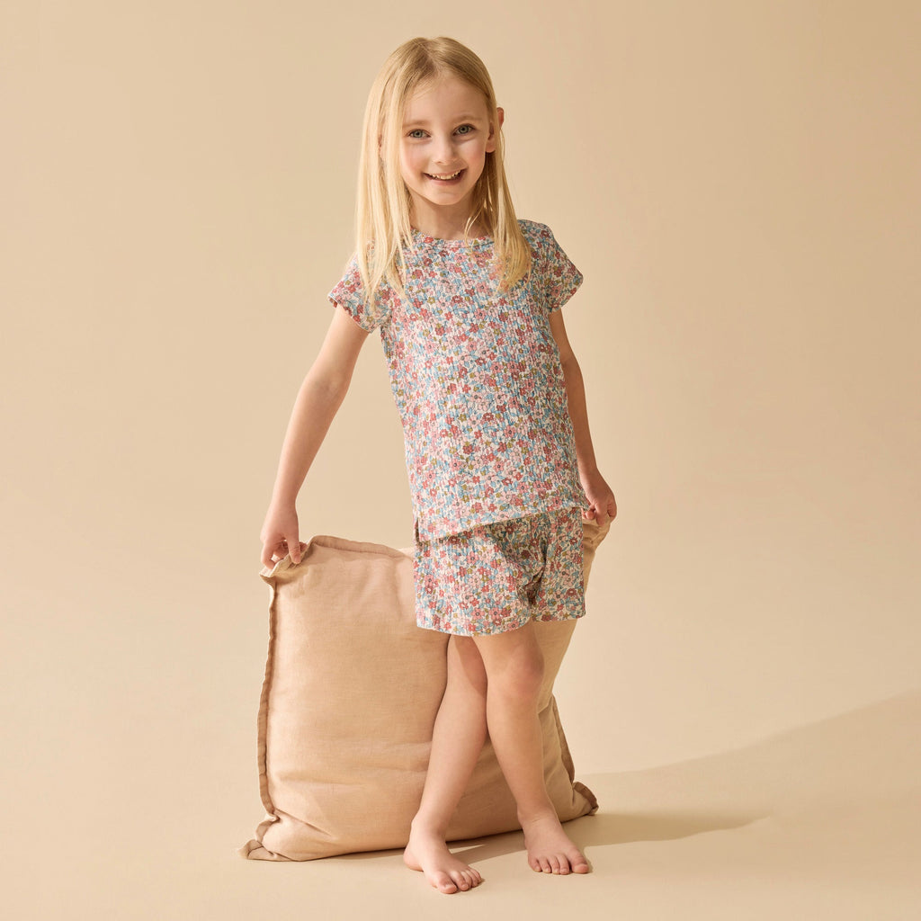 Summer Bloom Organic Short Sleeve Pyjamas