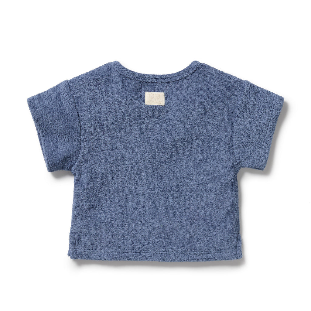 Deep Blue Organic Terry Tee