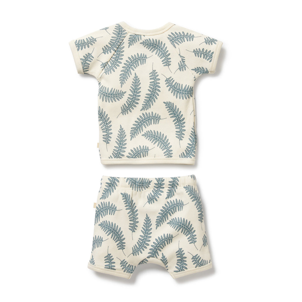 Little Fronds Organic Kimono Set