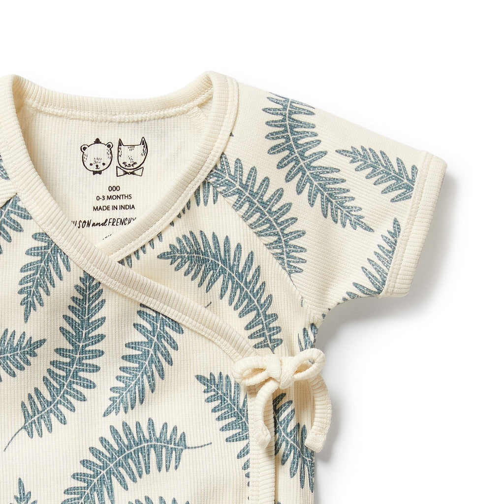 Little Fronds Organic Kimono Set