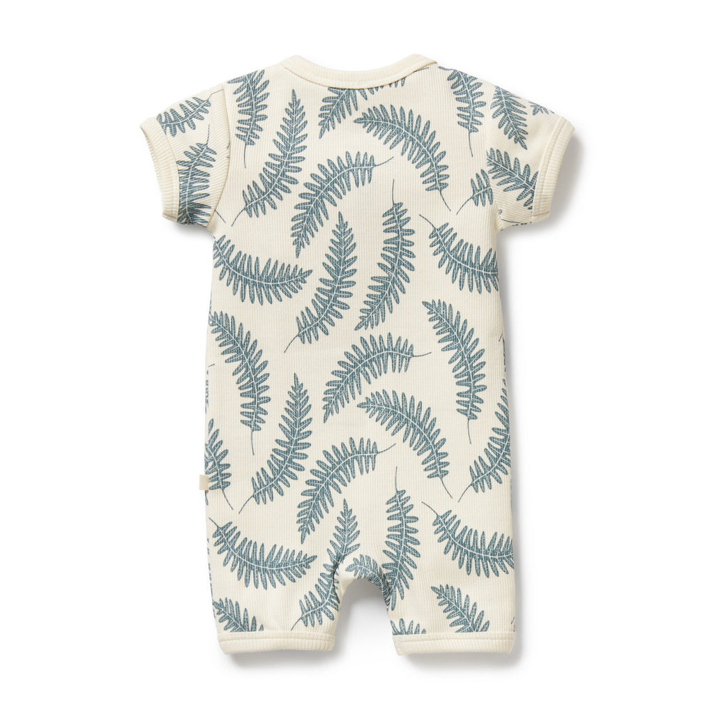 Little Fronds Organic Boyleg Zipsuit