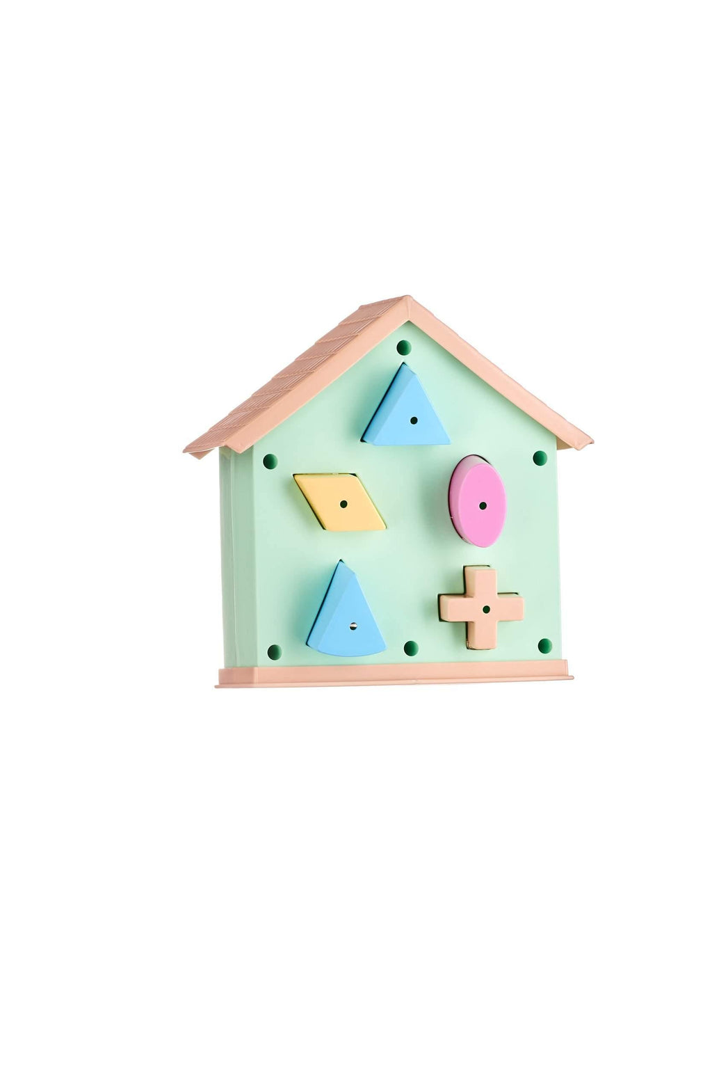 Bioplastic toys - Shape sorter house.