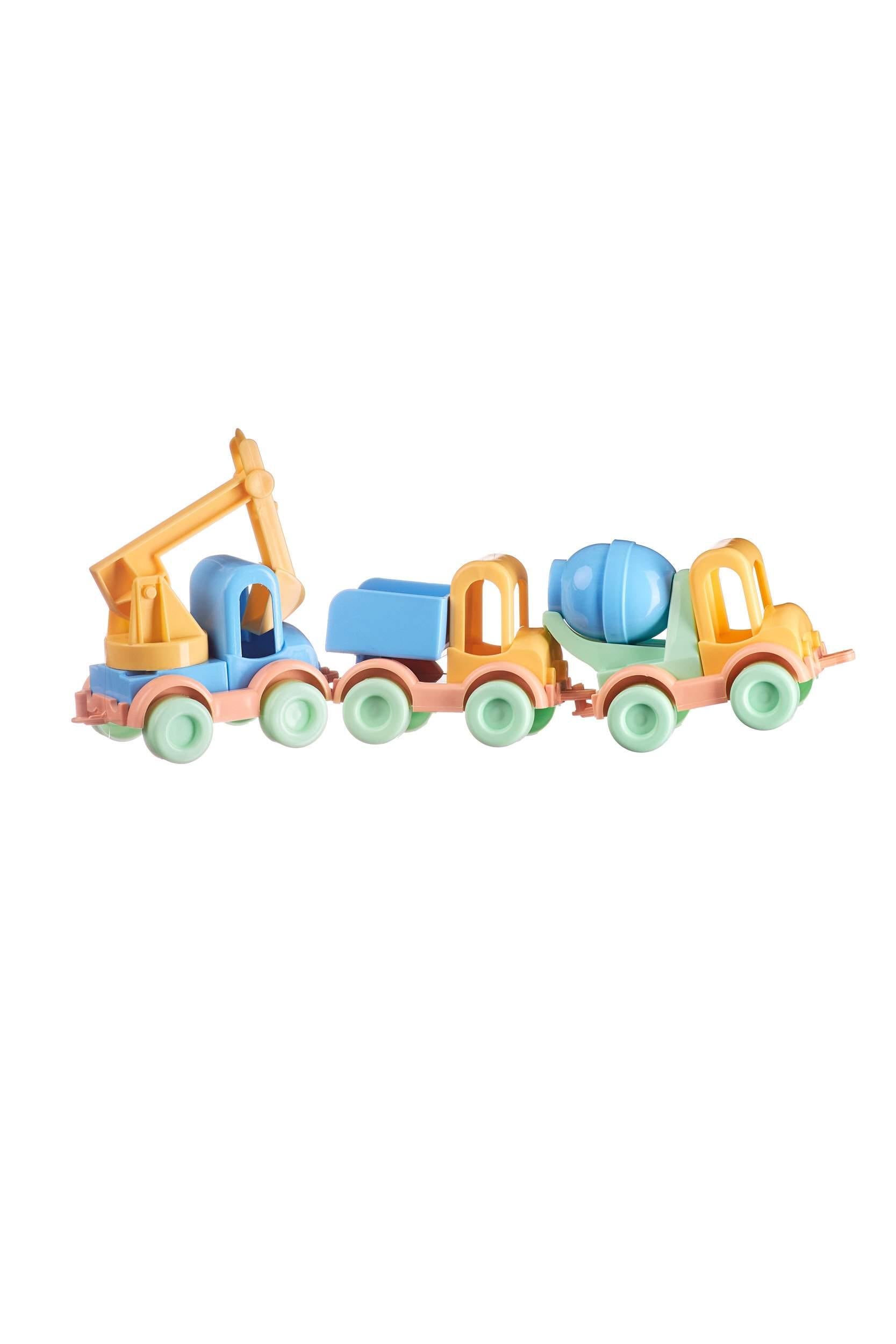 Bioplastic toys - 3 piece vehicle set.