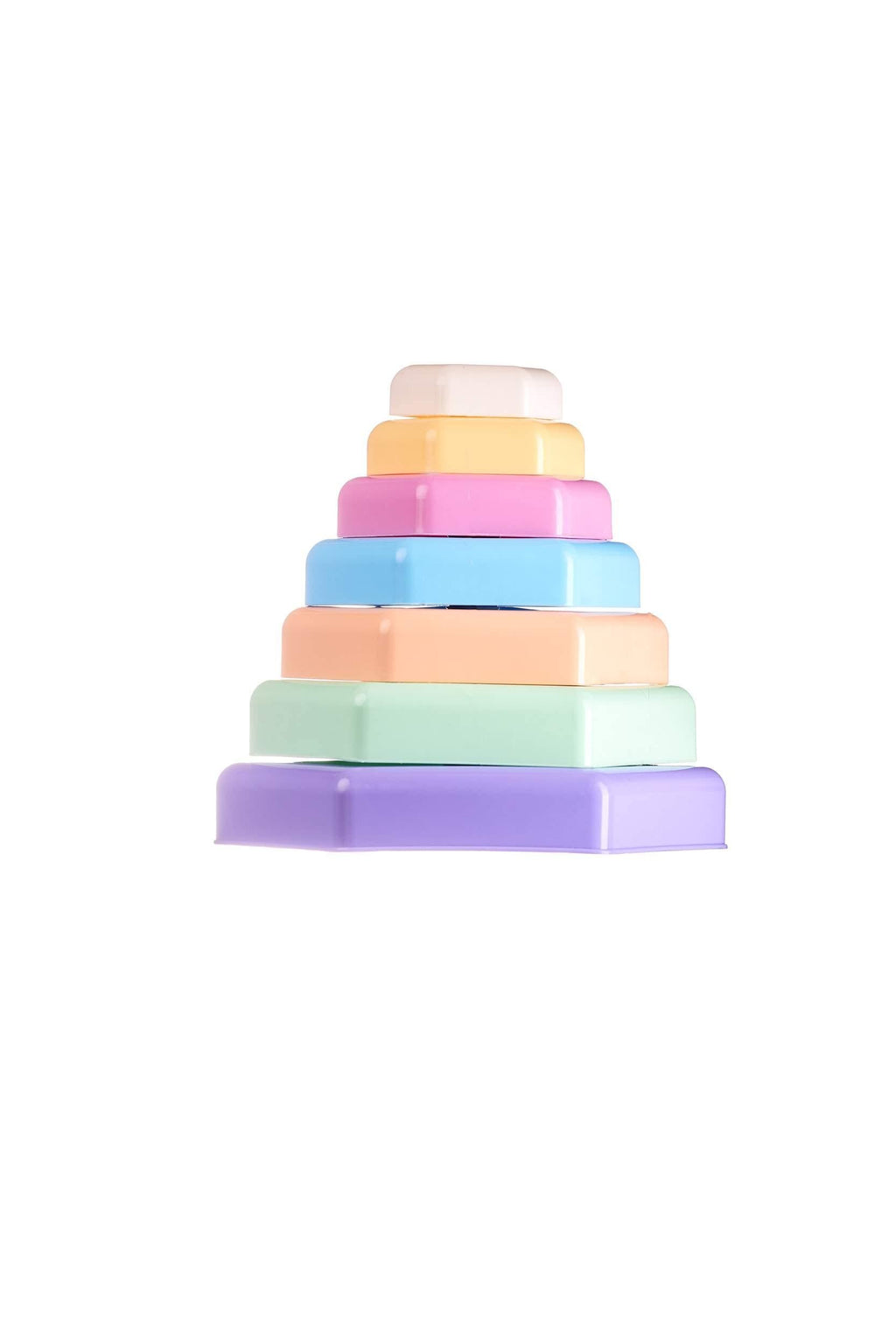 Bioplastic toys - Pyramid stacking educational toy.