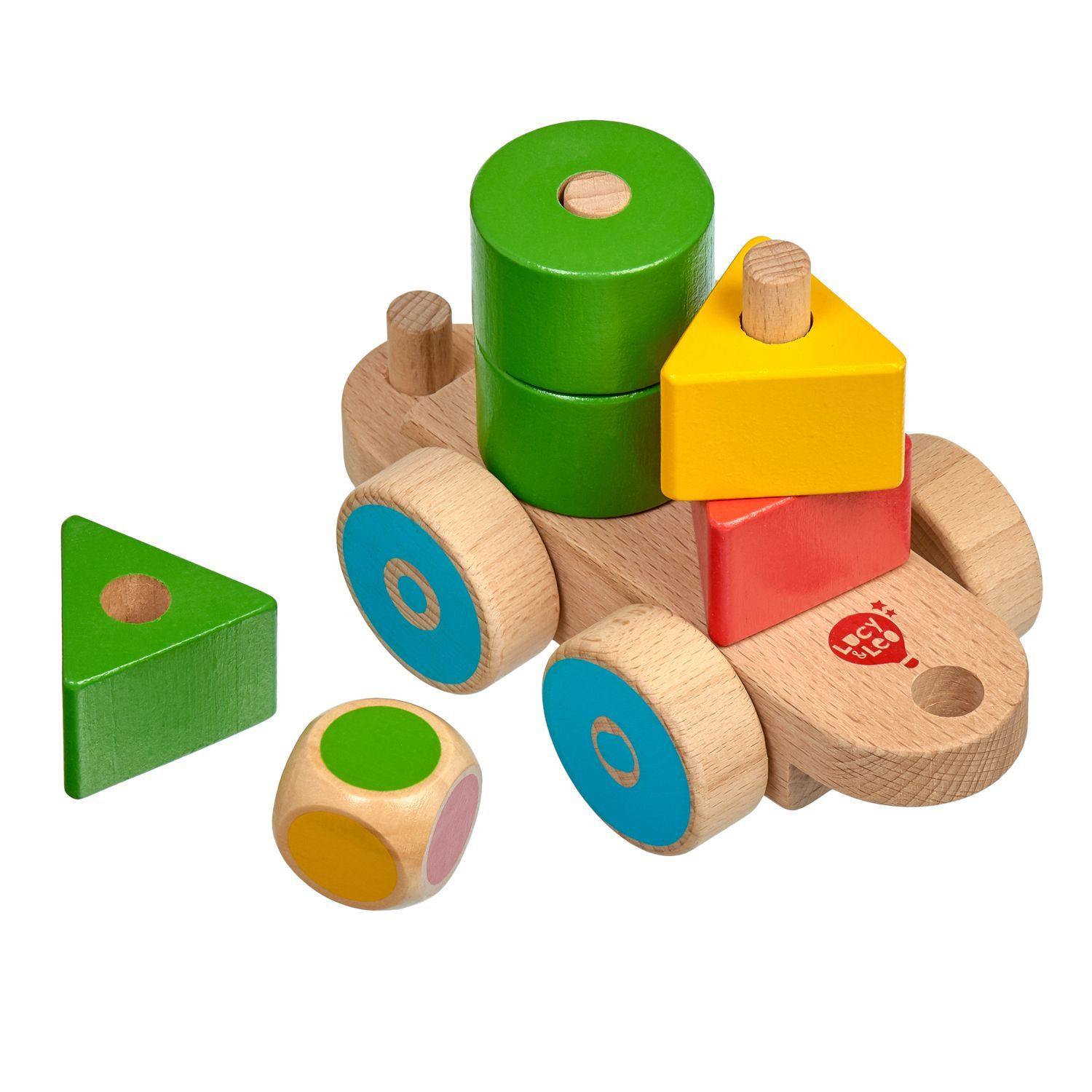 Wooden little chick train - Educational toy