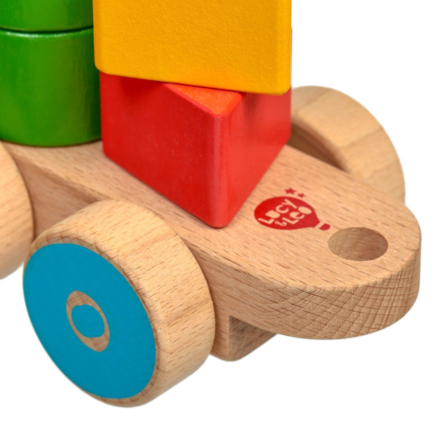 Wooden little chick train - Educational toy